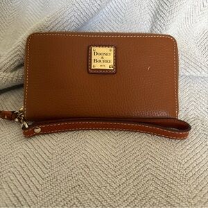 Dooney & Bourke Tan Leather Wristlet